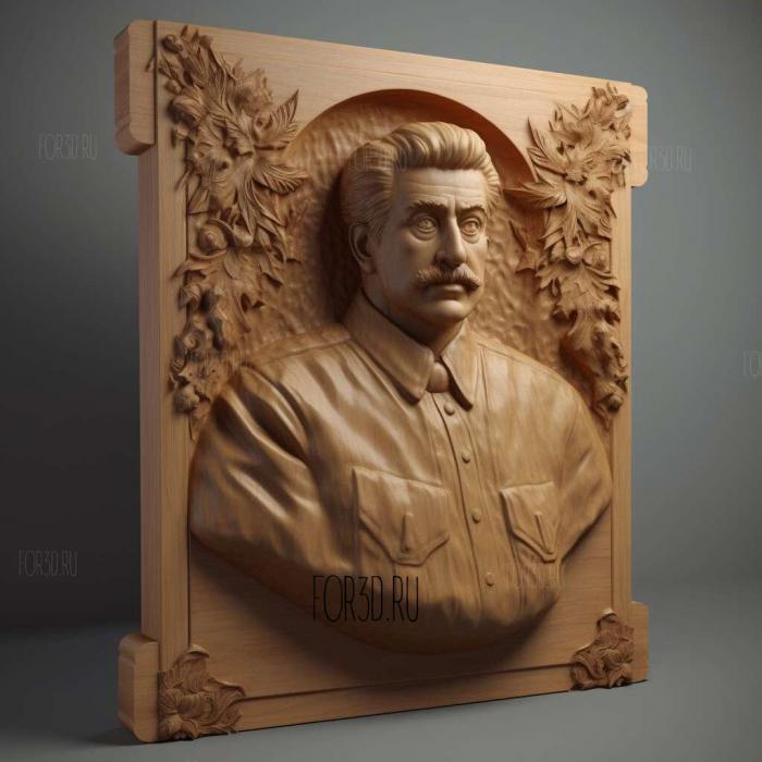 Iosif Stalin 2 stl model for CNC